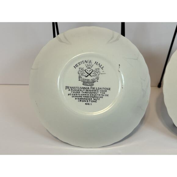 Johnson Brothers Heritage Hall Cereal Bowls Soup Pennsylvania Fieldstone 4 Set - Picture 8 of 10